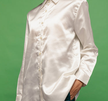 LYON IVORY SILK SHIRT (PRE-ORDER)