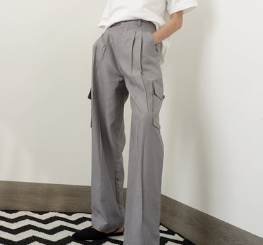 LOIRE GREY CARGO PANTS