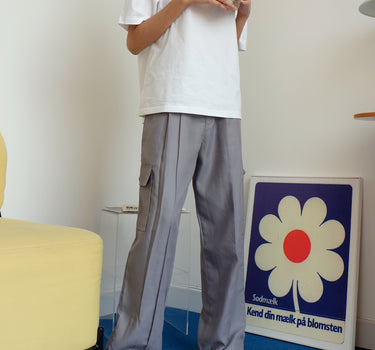 LOIRE GREY CARGO PANTS