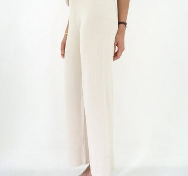 OSLO KNIT BEIGE PANTS