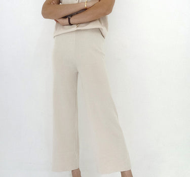 OSLO KNIT BEIGE PANTS