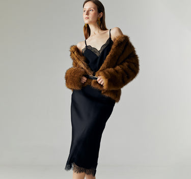 ALTHEA SATIN LACE SKIRT