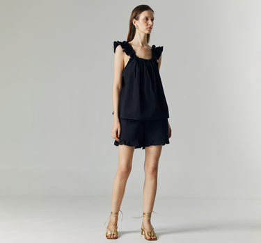 AMORA BLACK RUFFLE SET (PRE-ORDER)