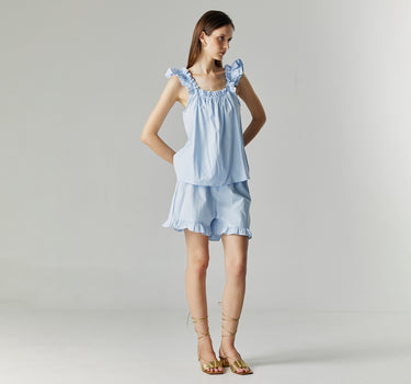 AMORA BLUE RUFFLE SET (PRE-ORDER)