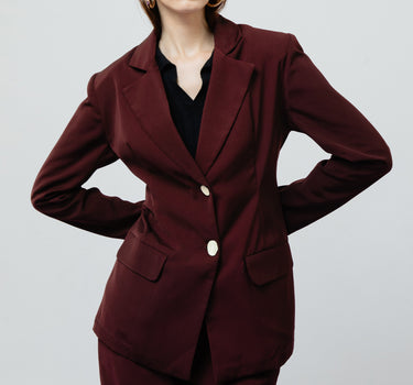 ZOE MAROON BLAZER