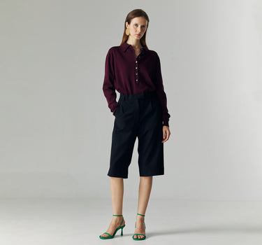 ELEN BLACK BERMUDA PANTS (PRE-ORDER)
