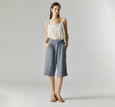 ELEN GREY BERMUDA PANTS (PRE-ORDER)