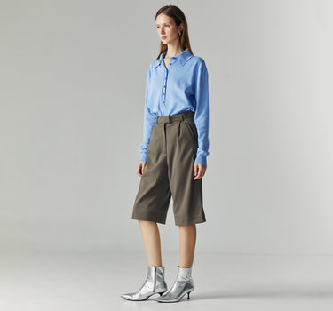ELEN OLIVE BERMUDA PANTS (PRE-ORDER)