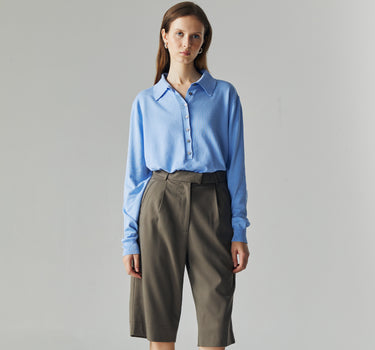 ELEN OLIVE BERMUDA PANTS (PRE-ORDER)