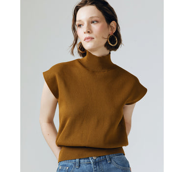 GISELLE HAZELNUT ESSENTIAL KNITTED TURTLE NECK