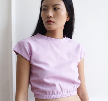 LUNE LILAC CROPPED TOP