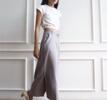 MARDI GREY TEXTURED LONG SKIRT
