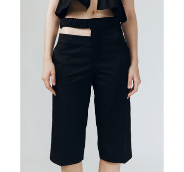 IRINA SIDE SLICE 7/8 BLACK PANTS