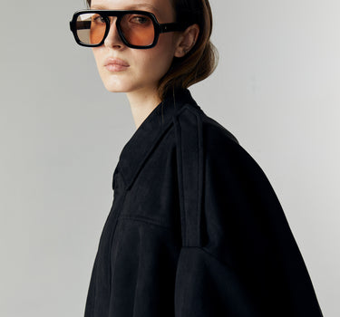 QIANA BLACK SUEDE JACKET