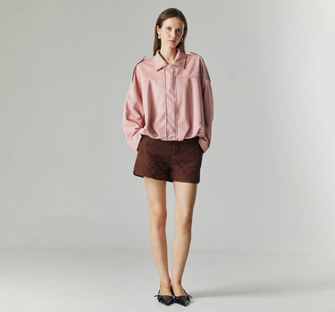 QIANA BLUSH SUEDE JACKET