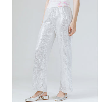 TYRA SILVER SEQUINS PANTS